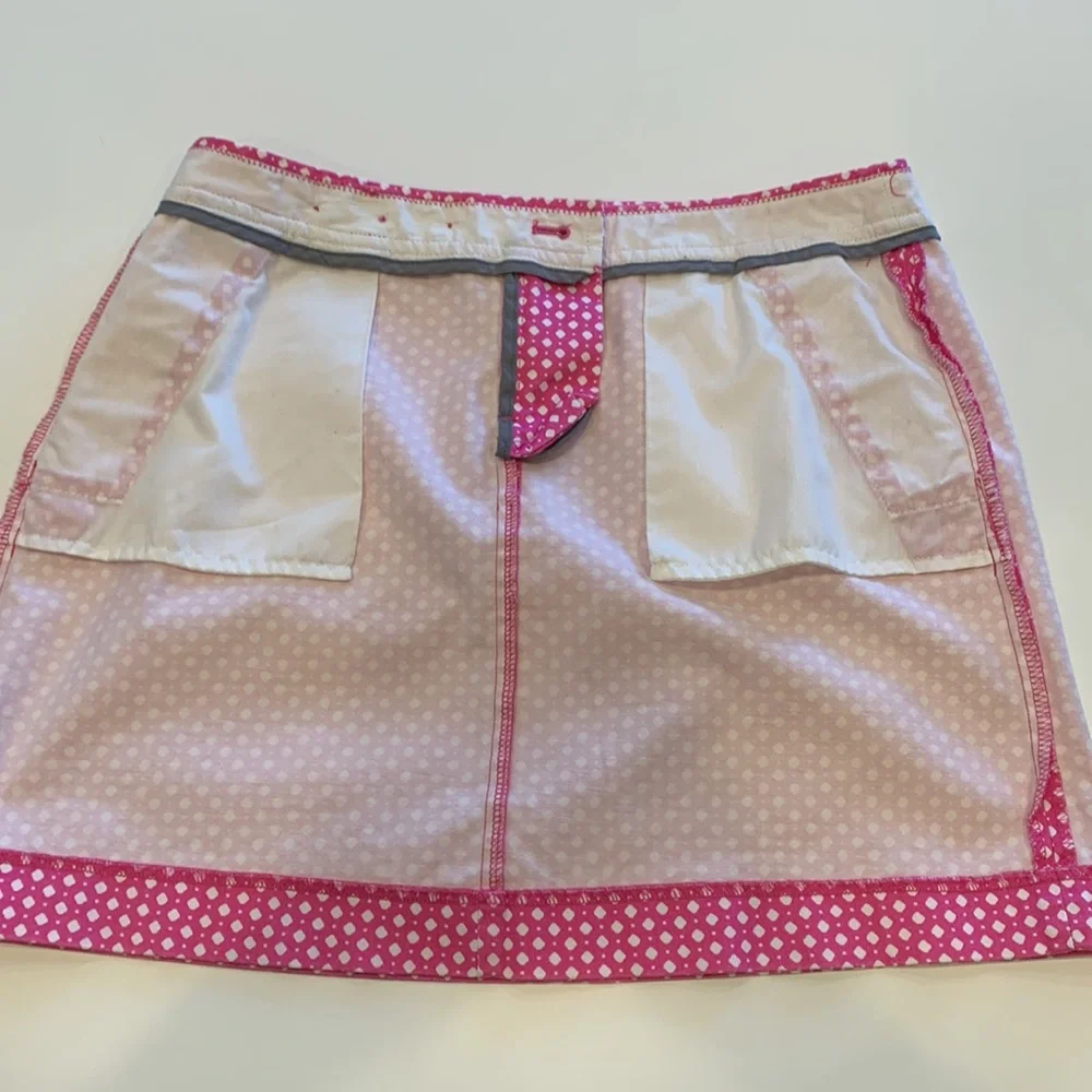 J.Crew Stretch Pink & White Mini Skirt, 4 - Picture 10 of 15